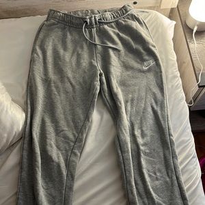 Grey Nike sweatpants